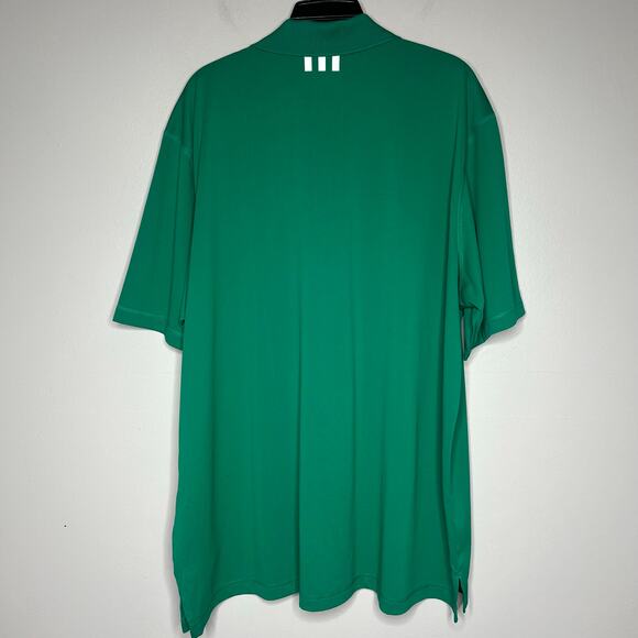 Adidas Puremotion Green Golf Polo Men's 2XL Short Sleeve Performance Stretch - Picture 6 of 10